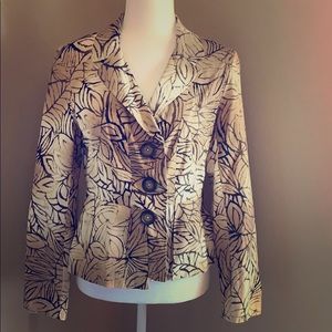 Fun jungle-leaf print jacket
